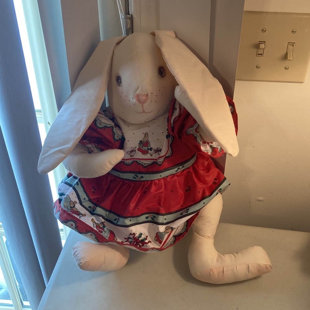 18” Handmade Easter Country Chic Floppy Lop Eared Bunny